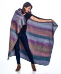 Patchwork throw inside