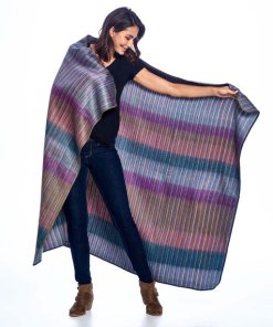 Patchwork throw inside