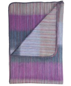 Patchwork alpaca throw folded