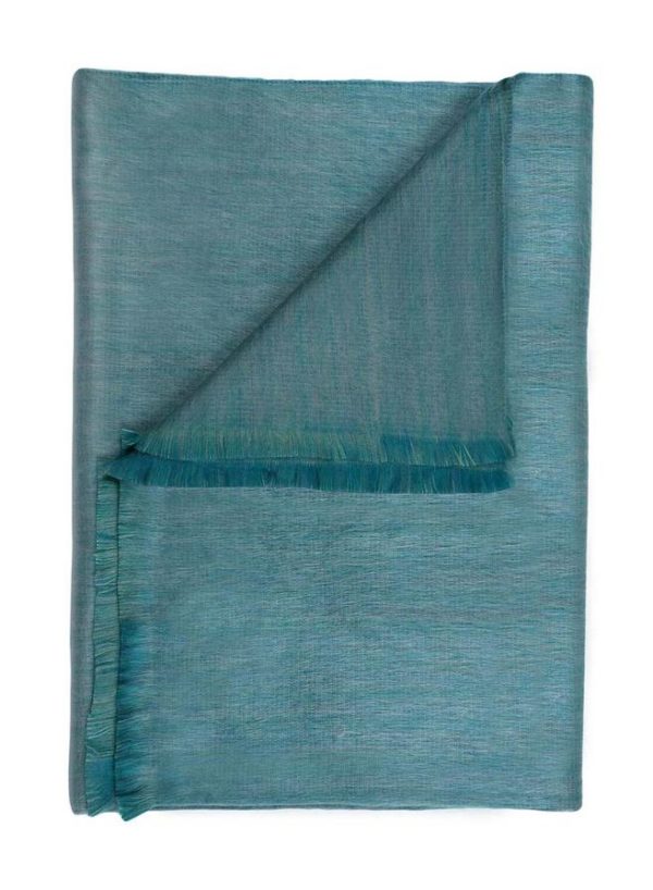 Seagrass alpaca throw