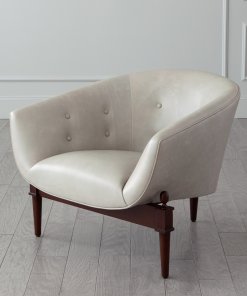 Marbled Gray Leather chair