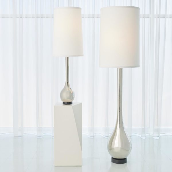 Bulb Vase Floor Lamp in Nickel finish