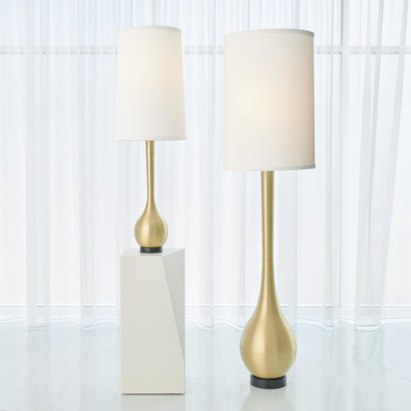 Bulb Vase Floor Lamp in Antique Brass finish