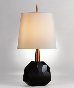 Black Crystal Table Lamp