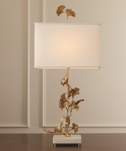 Ginkgo Tree lamp in brass