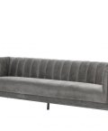 Raffles grey sofa angled view