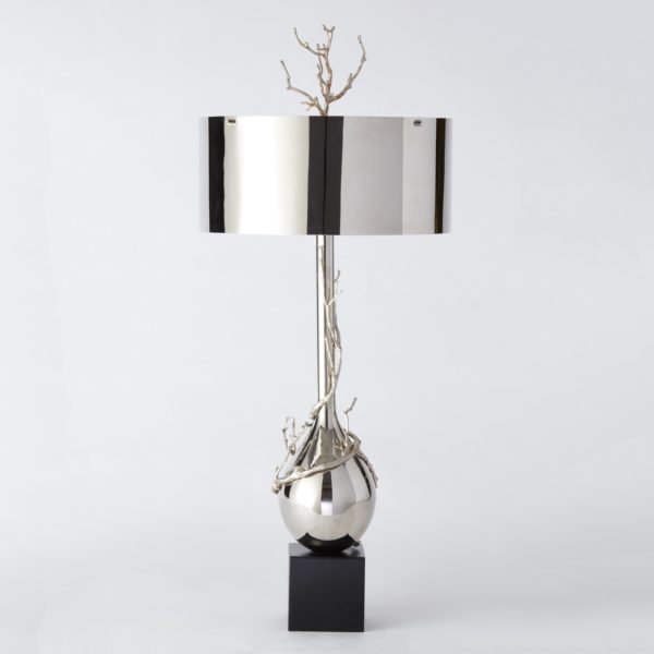 Twig Table Lamp in Nickel