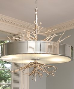 Twig Pendant Chandelier in Nickel finish