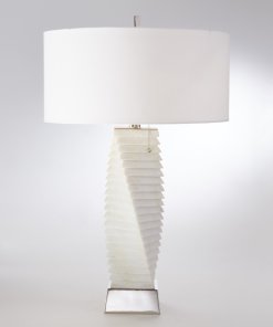 Twisted Marble Table Lamp