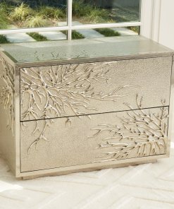 Flower Burst Silver Cabinet