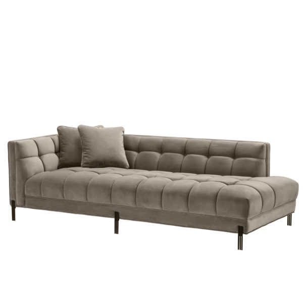 Chandler Lounge Sofa in latte color right facing.