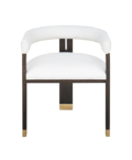 White Linen Accent chair