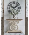 Harp Scroll Console Table