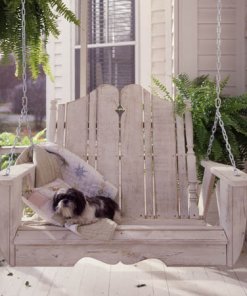 Nantucket pine swing in white wash finish