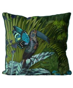 Butterfly Toucan Pillow