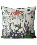 Ostrich & Wildflower Pillow front view