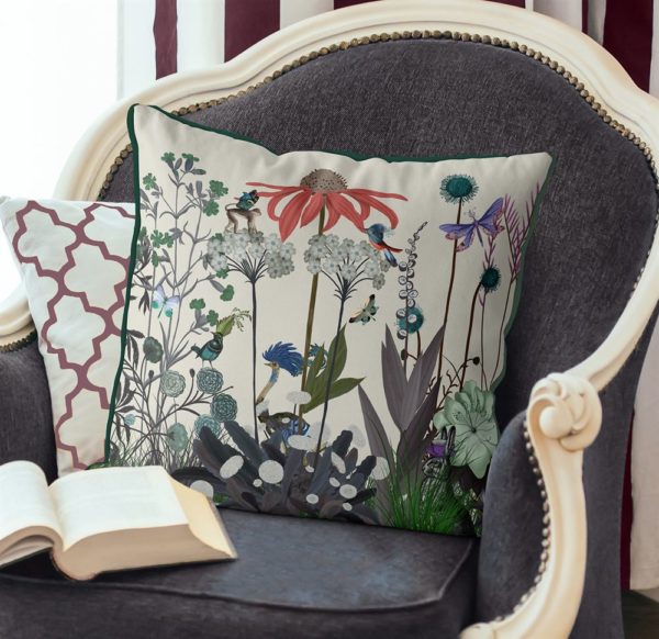 Ostrich & Wildflower Pillow set