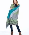 Weeping Willow Alpaca Throw wrapped around