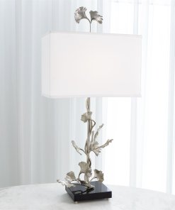 Ginkgo Lamp in nickel finish