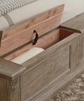 Acanthus Footboard storage closeup