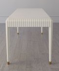 Ivory Fluted desk side view