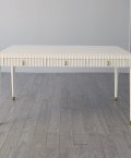 Ivory Fluted desk center view