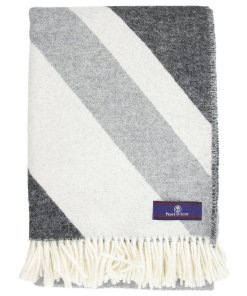 Merino Wool Throw in Monochromatic folded