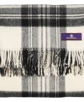 Tartan Dress Grey throw closeup