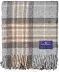 Tartan tweed winter folded