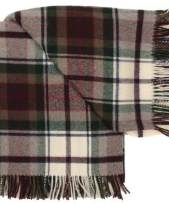 Tartan Merlot Cream throw