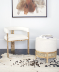 Light Burl wood chair lifestyle