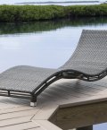 Panama Jack curved lounge chair front view