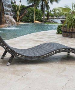 Panama Jack curved lounge chair side view