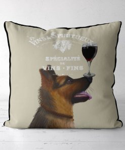 Pillow with a German Shepherd.