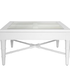 Noreen coffee table in white, front view