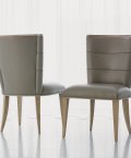 Adelaide chairs shown in grey leather.